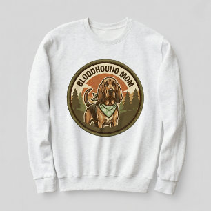Bloodhound Mum Crewneck Hound Dog Mum Gift For Her Sweatshirt
