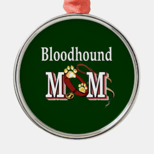 Bloodhound Mum Metal Tree Decoration
