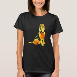 Bloodhound Orange Retro Vintage Bloodhound Owner D T-Shirt