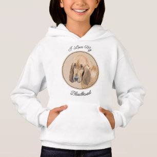 Bloodhound Painting - Cute Original Dog Art
