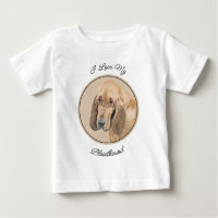 Bloodhound Painting - Cute Original Dog Art