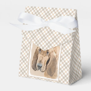 Bloodhound Painting - Cute Original Dog Art Favour Box
