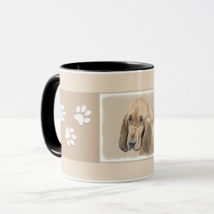 Bloodhound Painting - Cute Original Dog Art Mug