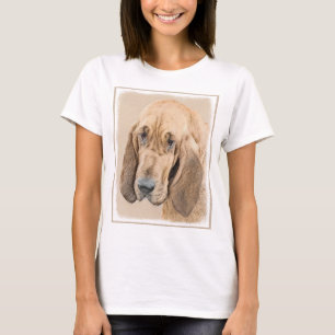 Bloodhound Painting - Cute Original Dog Art T-Shirt