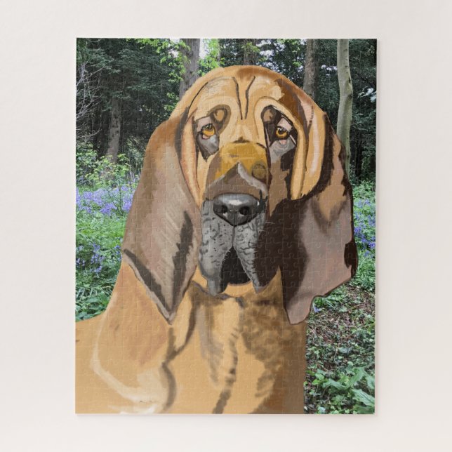 Bloodhound Portrait Jigsaw Puzzle (Vertical)