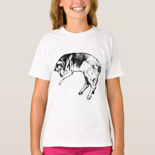 Bloodhound Portrait Tee Ink Dog Design