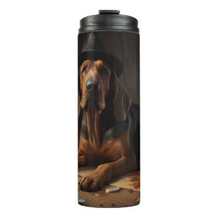 Bloodhound Pumpkins Halloween Scary  Thermal Tumbler