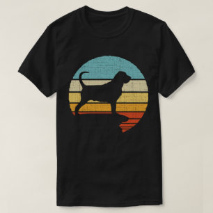  Bloodhound Retro Vintage Dog Puppy Owner Lover  T-Shirt