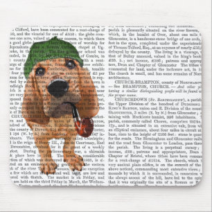 Bloodhound Sherlock Holmes 2 Mouse Mat