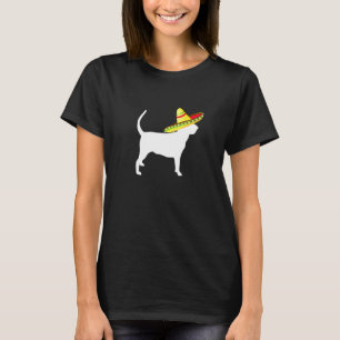 Bloodhound Sombrero Cinco De Mayo Dog T-Shirt