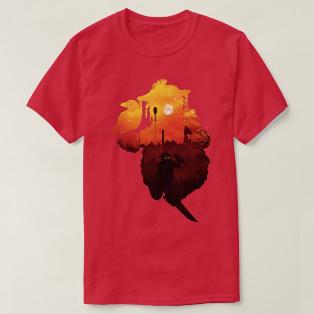 Bloodhound Sunset T-Shirt (Design Front)