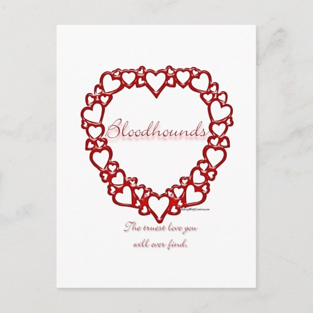 Bloodhound True Love Postcard (Front)