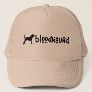 Bloodhound With Cool Text (wide) Trucker Hat