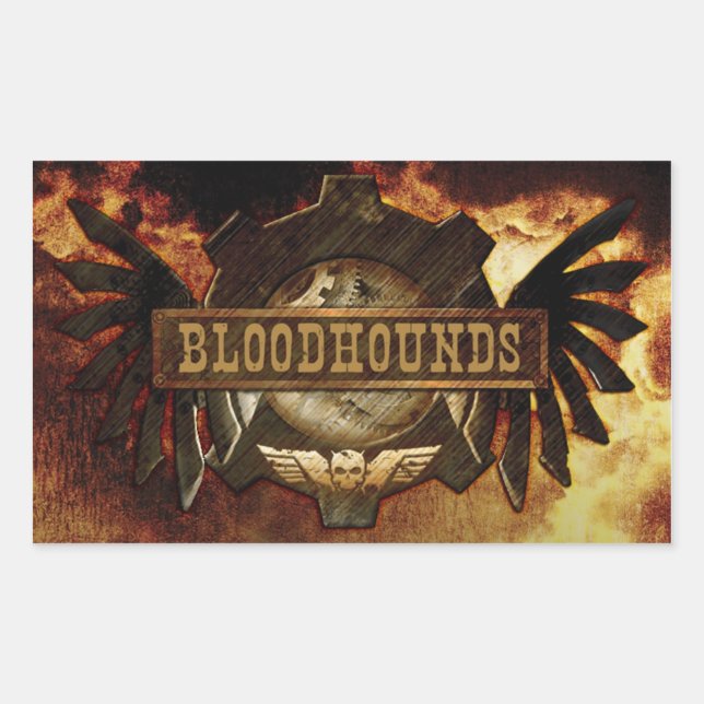 Bloodhounds Logo Sticker (Rectangle) (Front)