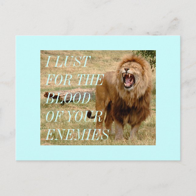 bloodlust postcard (Front)