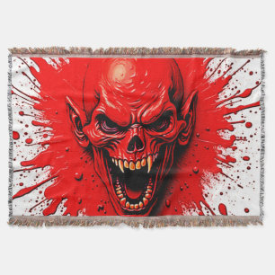 Bloodlust: The Vengeful Vampire Throw Blanket