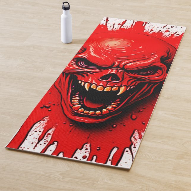 Bloodlust: The Vengeful Vampire Yoga Mat (In Situ)
