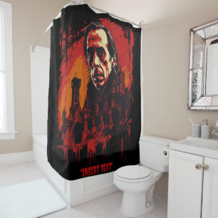 Bloodmoon Castle Shower Curtain