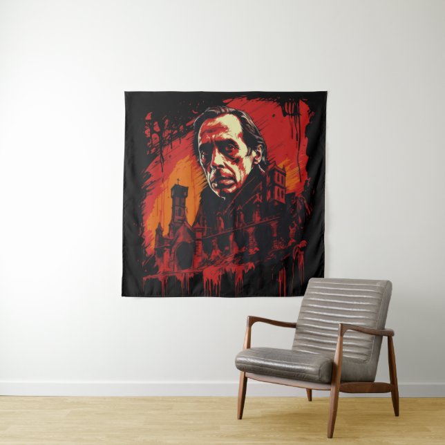 Bloodmoon Castle Tapestry (In Situ)