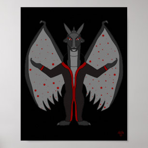 Bloodmoon Dragonborn Fantasy Poster