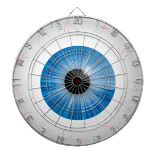 Bloodshot Blue Eyeball Dartboard
