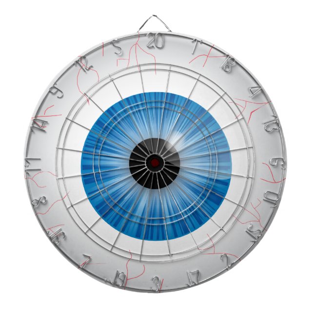 Bloodshot Blue Eyeball Dartboard (Front)