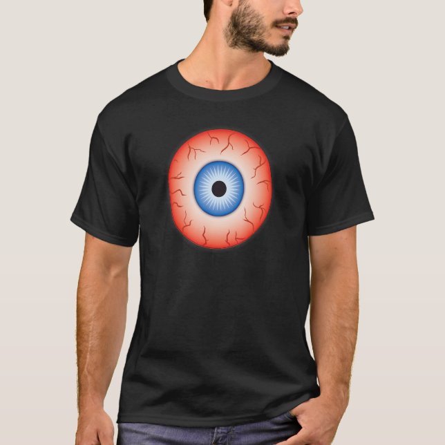 Bloodshot Eyeball  Halloween Merch Costume Men Kid T-Shirt (Front)