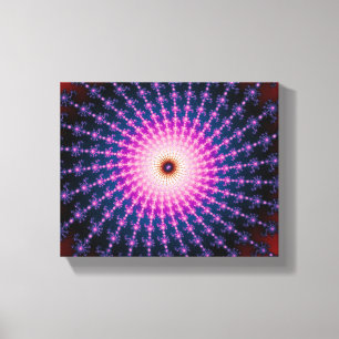 Bloodshot Fractal Swirl Canvas Print