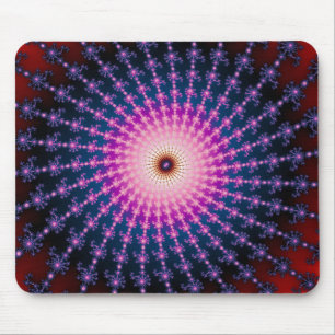 Bloodshot Fractal Swirl Mouse Mat
