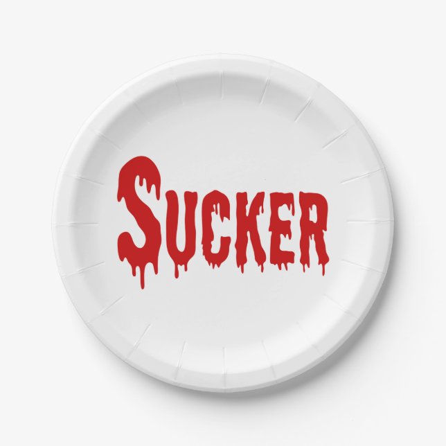 BLOODSUCKER PAPER PLATE (Front)