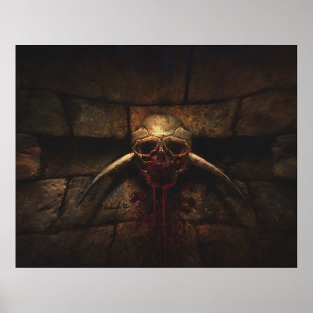 Bloodthirst - dungeon horror print (Front)