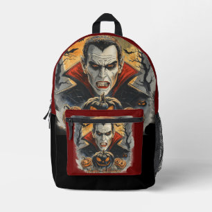 Bloodthirsty Vampire Huntz Under the Fullmoon Printed Backpack