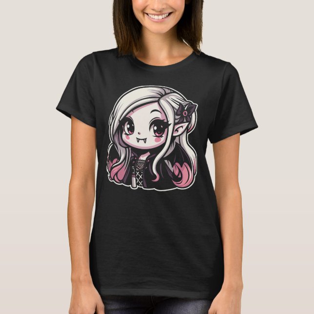 Bloody Brilliant in Blonde: Vampire Girl T-Shirt (Front)