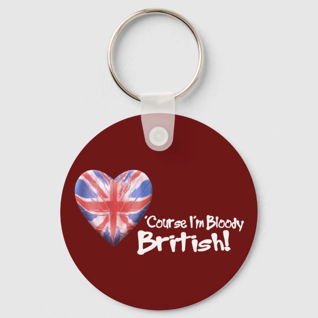 Bloody British Key Ring (Front)