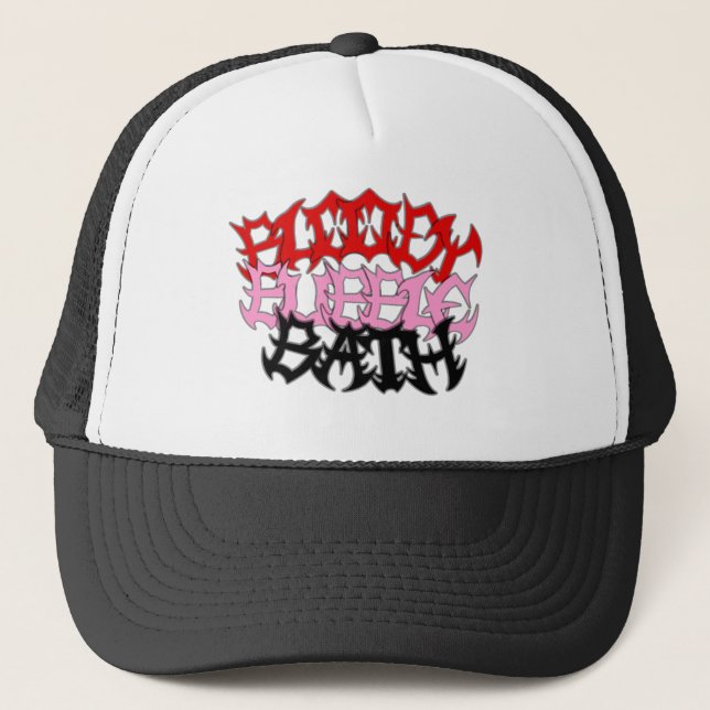 Bloody Bubble Bath Trucker Hat (Front)