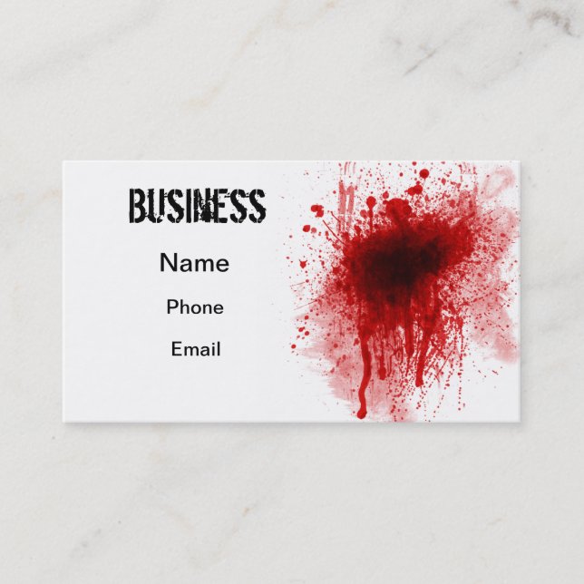 Bloody Business Card (Front)