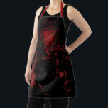 Bloody Butcher Black Apron<br><div class="desc">This apron has red on it. Blood red. Perfect for butchers or a killer costume.</div>