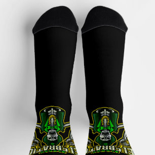 Bloody Celebration Skeleton Leprechaun Crew Socks