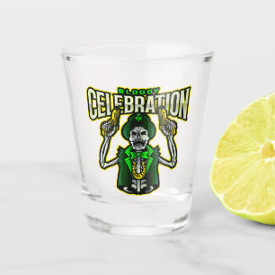 Bloody Celebration Skeleton Leprechaun Shot Glass