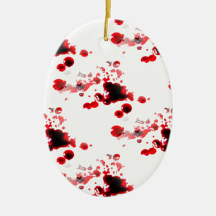 Bloody Ceramic Tree Decoration