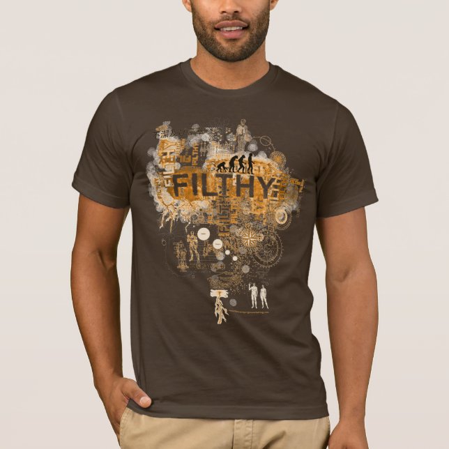Bloody evolution orange T-Shirt (Front)