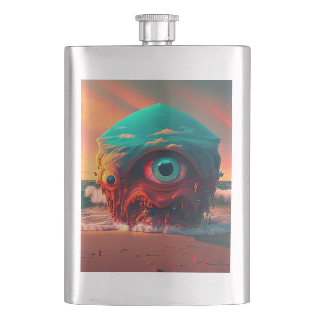 Bloody Eyes Hip Flask (Front)