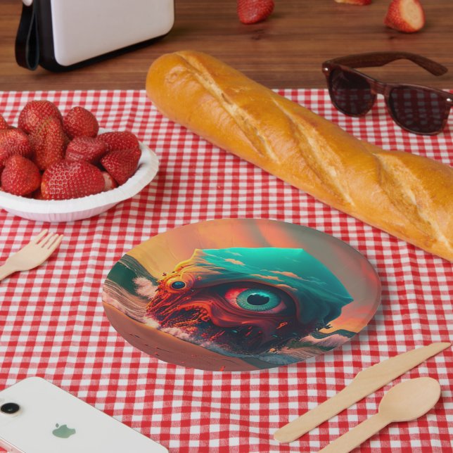 Bloody Eyes Paper Plate (Picnic)