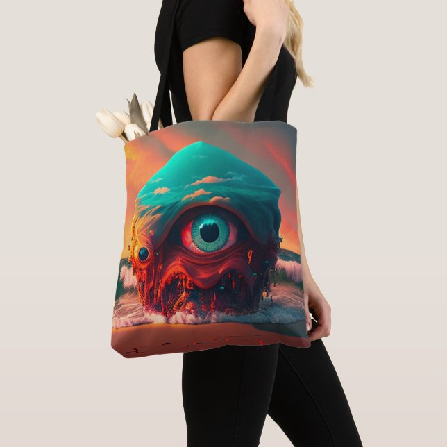 Bloody Eyes Tote Bag (Close Up)