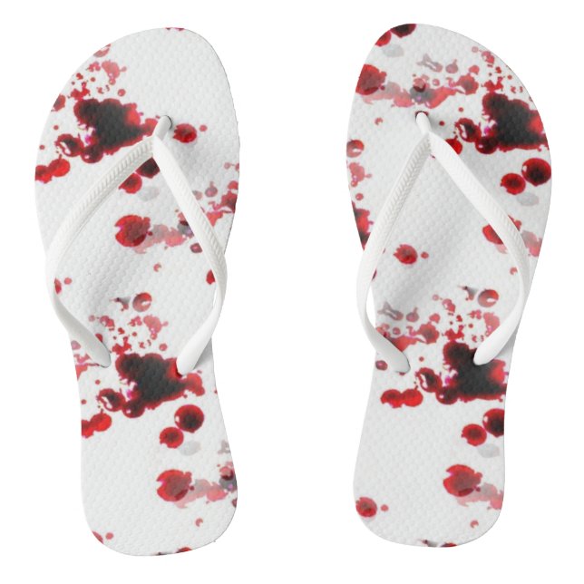 bloody flip flops shoes sandals (Footbed)