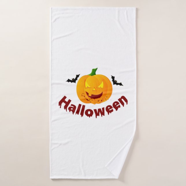 bloody Halloween   Bath Towel (Bath Towel)