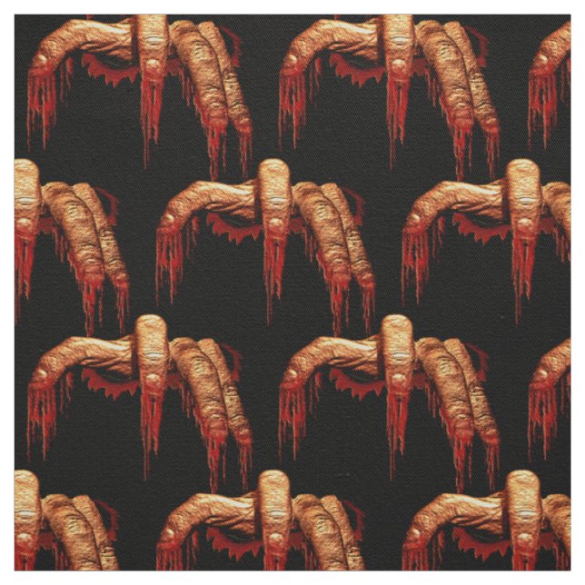 Bloody Halloween Fabric Halloween Fabrics Custom (Swatch)