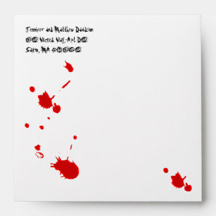 Bloody Halloween Party Envelope