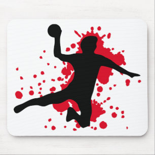 bloody handball dodgeball mouse mat
