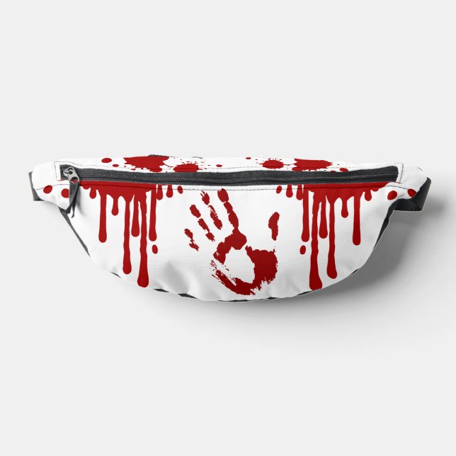 Bloody Handprint Blood Splattered Horror Bum Bags (Lay Down)